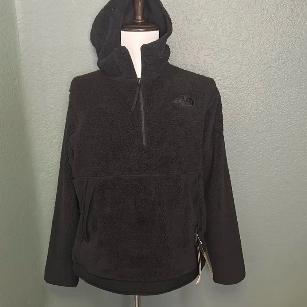 THE NORTH FACE CAMPSHIRE FLEECE HOODIE MEN'S, Black, size Medium, NWT